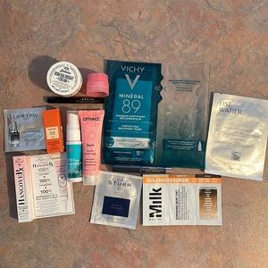 Makeup and haircare samples